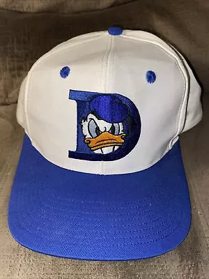 Vintage 90s Donald Duck Disney Adult Baseball Hat Disney World Disney Land Clean • $36.99