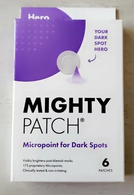 $12.99 • Buy NEW Hero Cosmetics - Mighty Patch Micropoint For Dark Spots - 6 Patches *SEALED*