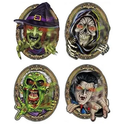 Halloween Moving Eyes Mirror Ghouls Party Trick Or Treat Decoration (Choose) • £2.99