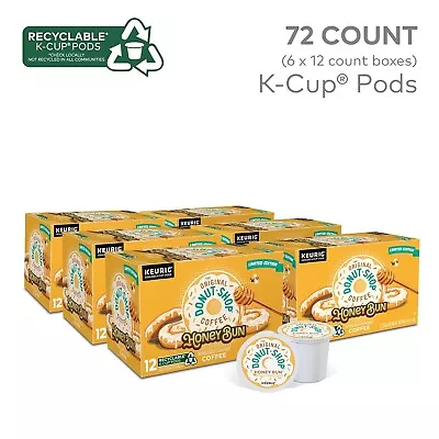 BEST B4 1/22 The Original Donut Shop Honey Bun K CUPS 72 Count (6 Packs Of 12) • $27.99