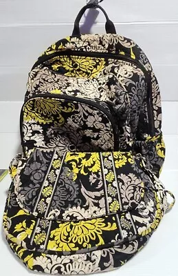 VERA BRADLEY Backpack And Strap Bag Baroque Pattern RETIRED Yellow Black Gray • $29.95