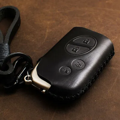 $15.32 • Buy For Lexus RX350 ES350 IS250 GX460 LX570 Real Leather Car Key Fob Case Cover Bag