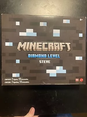 Mattel Creations Minecraft Diamond Level Steve Collector Figure 2022 SDCC Excl. • $50