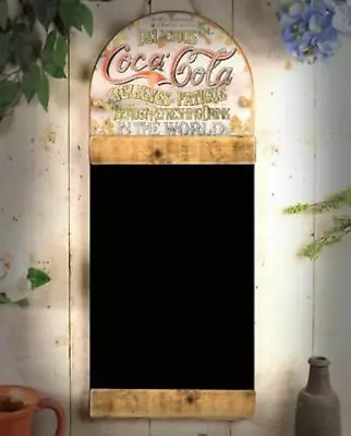 Coca Cola Blackboard Message Chalk Black Board Large Kitchen Pub Menu Wall Coke • £24.99