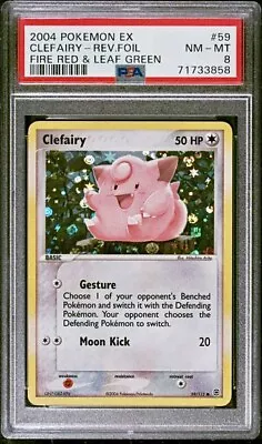 $0.99 • Buy 2004 Pokemon Ex Fire Red & Leaf Green 59 Clefairy Reverse Holo Psa 8 Nm Mint