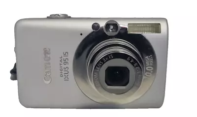 Canon Ixus 95 IS 10.0MP Digital Camera - Silver *SPARES AND REPAIRS* (M23) • £14.99