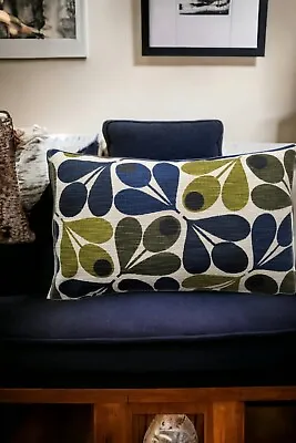 £8.50 • Buy Peacock , Navy Cotton Cushion Cover 30x50cm 