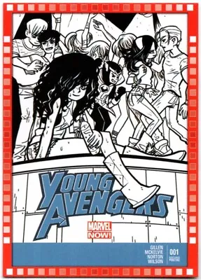 2013 UD Marvel Now!  CUTTING EDGE VARIANT COVER  Card #121-VA..YOUNG AVENGERS #1 • $4