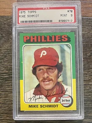 1975 Topps Mike Schmidt PSA 9 • $50