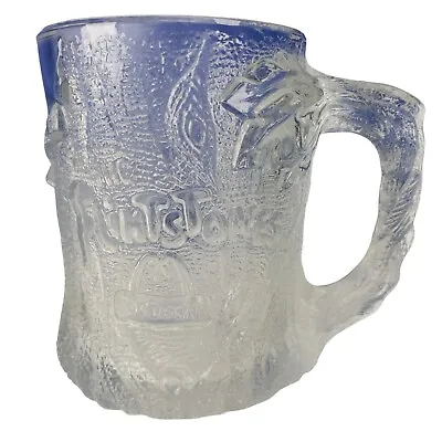 McDonalds The Flinstones Frosted Clear Tree Mendous Mug 4  Glass Cup 1993 • $8
