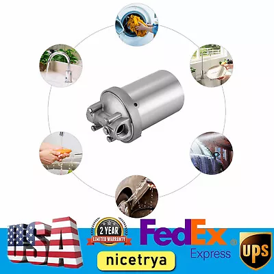 5in Water Filter Shell Housing Heavy Duty Stainless Steel 3/4 Inch NPT Inlet • $38.95