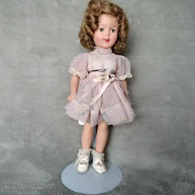 Shirley Temple 12 Inch Doll Ideal Vintage 1950s Original Outfit Dress With Stand • $135