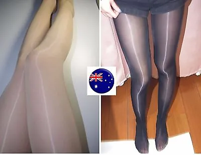 Women Lady Sexy Oil Shine High Gloss Glossy Pantyhose Sleek Stockings Tights 8D • $14.40