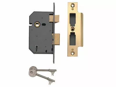 Yale 5 Lever Mortice Sashlock - P-M550-PB-65 - Brass • £16