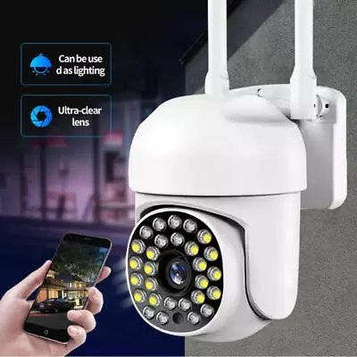  1080P IP Camera Wireless WIFI Outdoor CCTV HD PTZ Smart Home Security IR Cam UK • £15.58
