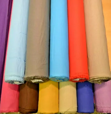 100% Cotton Fine Lawn Linen Look Fabric Washed Breathable Soft Material • £5.50