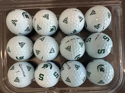 12 Michigan State Spartans Taylormade TP5 Pix AAAAA/Mint Golf Ball *RARE!* • $50