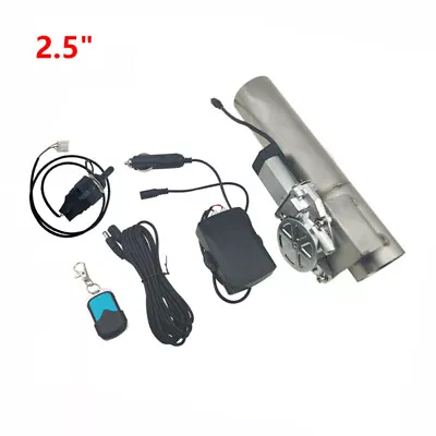 2.5'' Electric Exhaust Cutout I Pipe Control Valve With Manual & Remote Control • $95.99