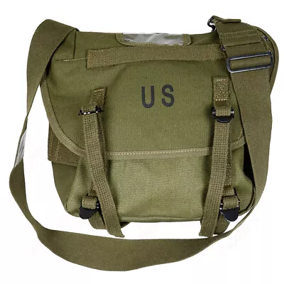 US Vietnam Era Canvas M1961 Butt Pack Bag Pouch Combat Field Gear With Straps • $35.90