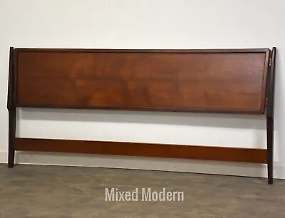 Danish Modern Teak King Headboard By Kofod Larsen For Selig • $1900