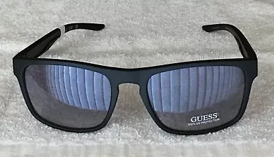 Guess Men's Sunglasses Matte Black/Blue Gradient GF0190 02W NWOT • $33.99