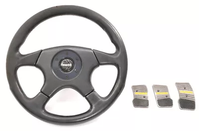 350mm Momo Steering Wheel Typ M36 KBA 70135 VW Jetta Golf GTI MK2 MK3 & Pedals • $289.99