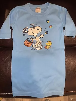 Boys Hanna Andersson Snoopy Peanuts Easter Pajama Top Size 130 8 Mint • $9.99