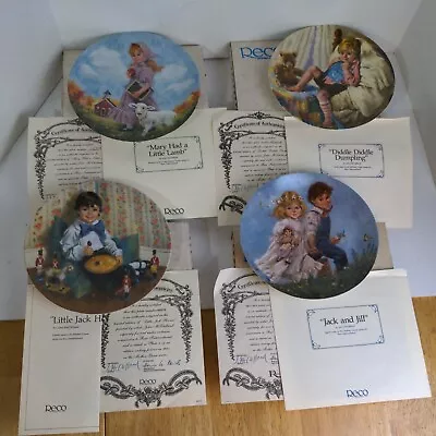 12 Collector Plates Nursery Rhymes Series Knowles Fine China  • $125