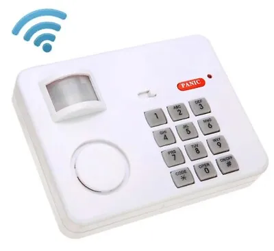 Wireless Motion Sensor Alarm Security Key Pad Home Garage Shed Caravan Pir • £11.99