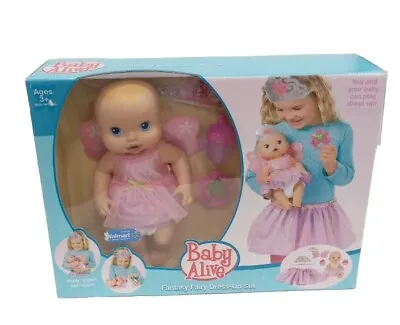 Baby Alive Fantasy Fairy Doll Drinks Wets Dress Up With Tutu Tiara Girls Outfit • $88.99