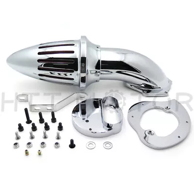$95.29 • Buy Bullet Air Cleaner Kits For Yamaha V-Star 1100 Dragstar XVS1100 1999-2012 CHROME