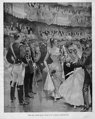 Metropolitan Opera House Old Guard Ball Antique Print • $45