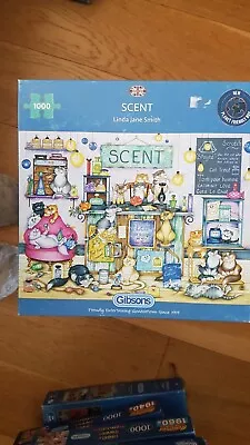 Gibson's 1000 Pc Jigsaw Puzzle  Crazy Cats Scent • £6