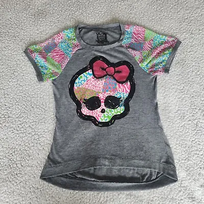 Brats Monster High Scull Girls Youth  T-shirt Size L( 10-12 ) • $12.85