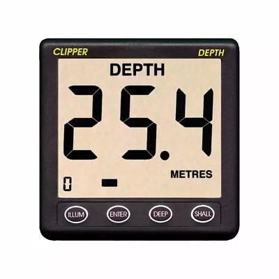 NASA Marine Clipper Depth Sounder Repeater Display & Cover 5M Cable CLIP-DEPREP • £93