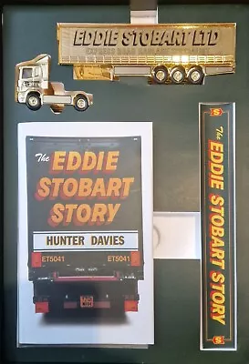 Corgi CC86610 1:64 Scale The Eddie Stobart Story Gold Plated Truck & Book Set • £40