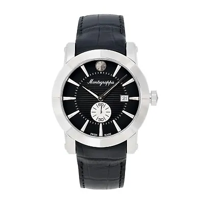 Montegrappa NeroUno Sub Seconds Men's Watch Swiss Made IDNUWAIB  Swiss Made • $385