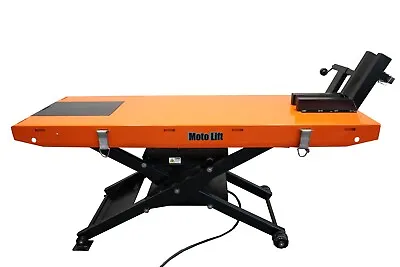 Moto Lift Motorcycle Lift Table Made In USA 1350lb 28  Wide X 84  X41.5  Tall • $2245.50