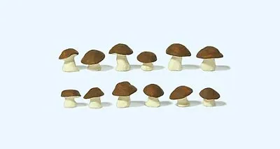 Preiser 45240 G Scale Cep Mushrooms -- Brown Caps Pkg(12) • $12.99