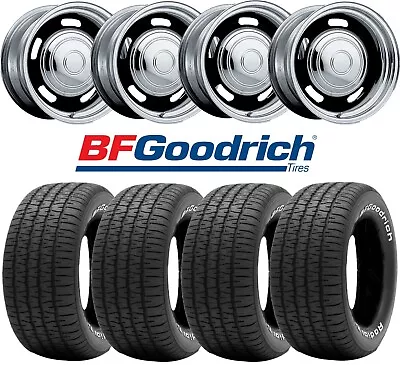 Rally Wheels Rims Tires Bfgoodrich Radial Ta 255 60 15 C10 Obs Chevy Truck • $1595