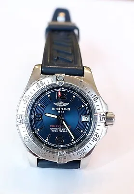 Ladies Breitling Colt Oceane Quartz Watch Ref A77380 W/ Diver Pro Rubber Strap • $915