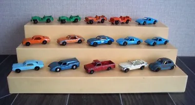 15 X Vintage Marx Bulldog Series - JEEP/PORSCHE/CAMARO/VW BEETLE/MUSTANG/MERCURY • $55.49