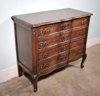 *Antique French Louis XV Oak Dresser/Commode/Chest Of Drawers Highly Carved • $1285