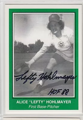 Aagpbl Alice Hohlmayer Autograph Card Kenosha Comets League Of Their Own • $12.99