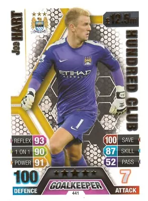 £3.95 • Buy Match Attax 2013/14 Joe Hart 100 Hundred Club No 441
