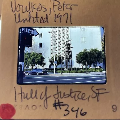 Peter Voulkos “Untitled Hall Of Justice San Francisco ” Funk Art 35mm Slide • $14.95