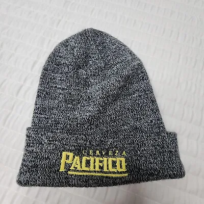 Pacifico Cerveza Beer Gray Beanie Burton California Logo Patch Knit  • $14.77