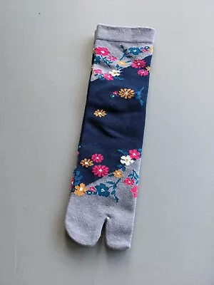 Tabi Split Toe Cotton Crew Socks - Flip Flops - Japanese 🎀 FREE UK P&P For 5 • £6.20