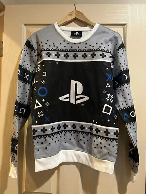 $20.90 • Buy Playstation UGLY CHRISTMAS SWEATER Gamer Video Game Geeknet MEN’S SIZE MEDIUM