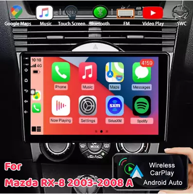 For Mazda RX-8 2003-2008 Apple CarPlay Car Radio Stereo GPS Navi BT Android 13 • $134.99